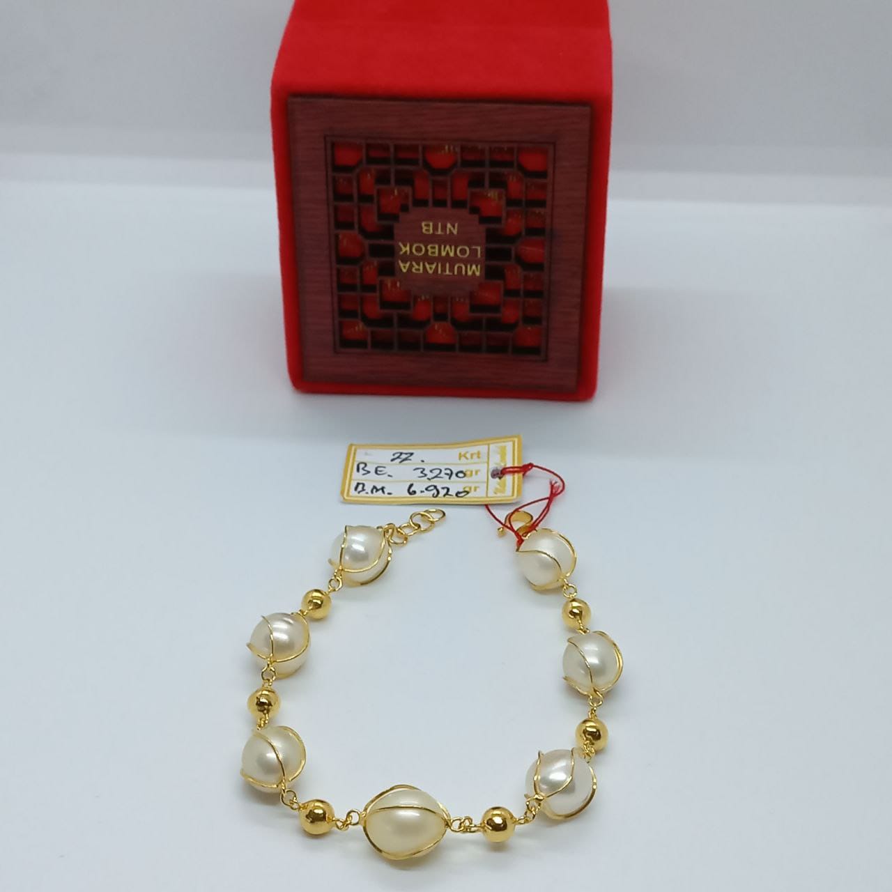 Gelang Emas Mutiara Lombok 10