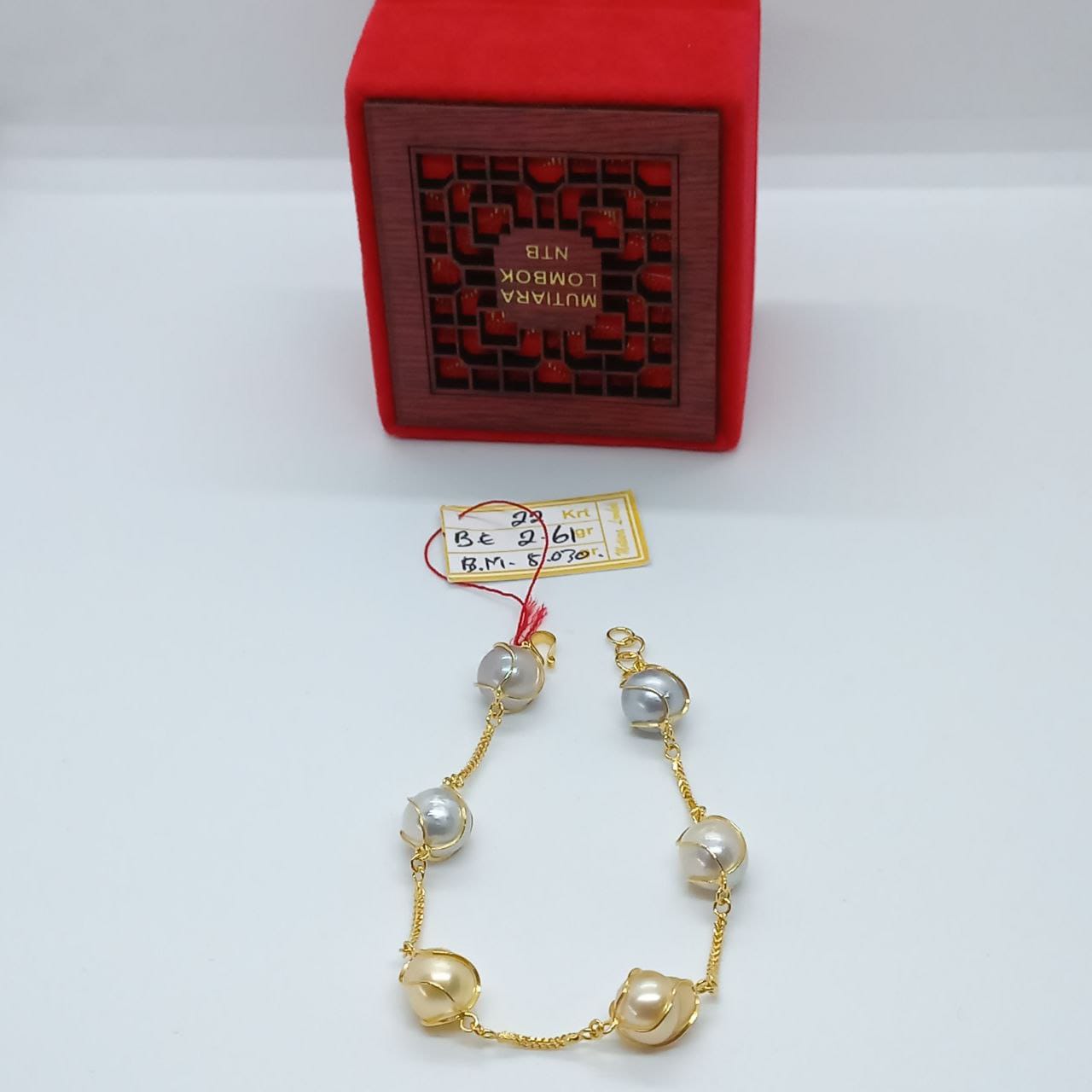 Gelang Emas Mutiara Lombok 2