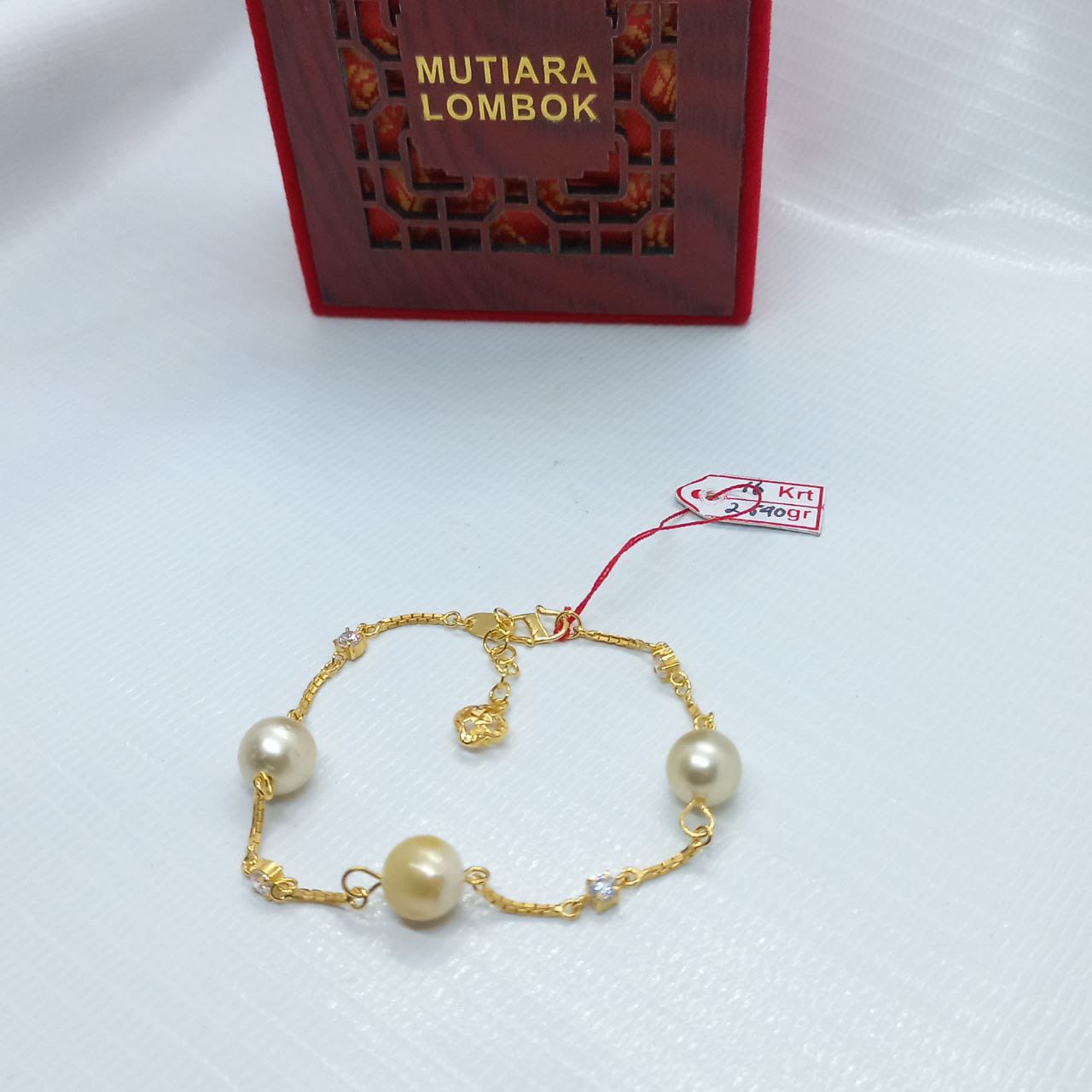 Gelang Emas Mutiara Lombok 4