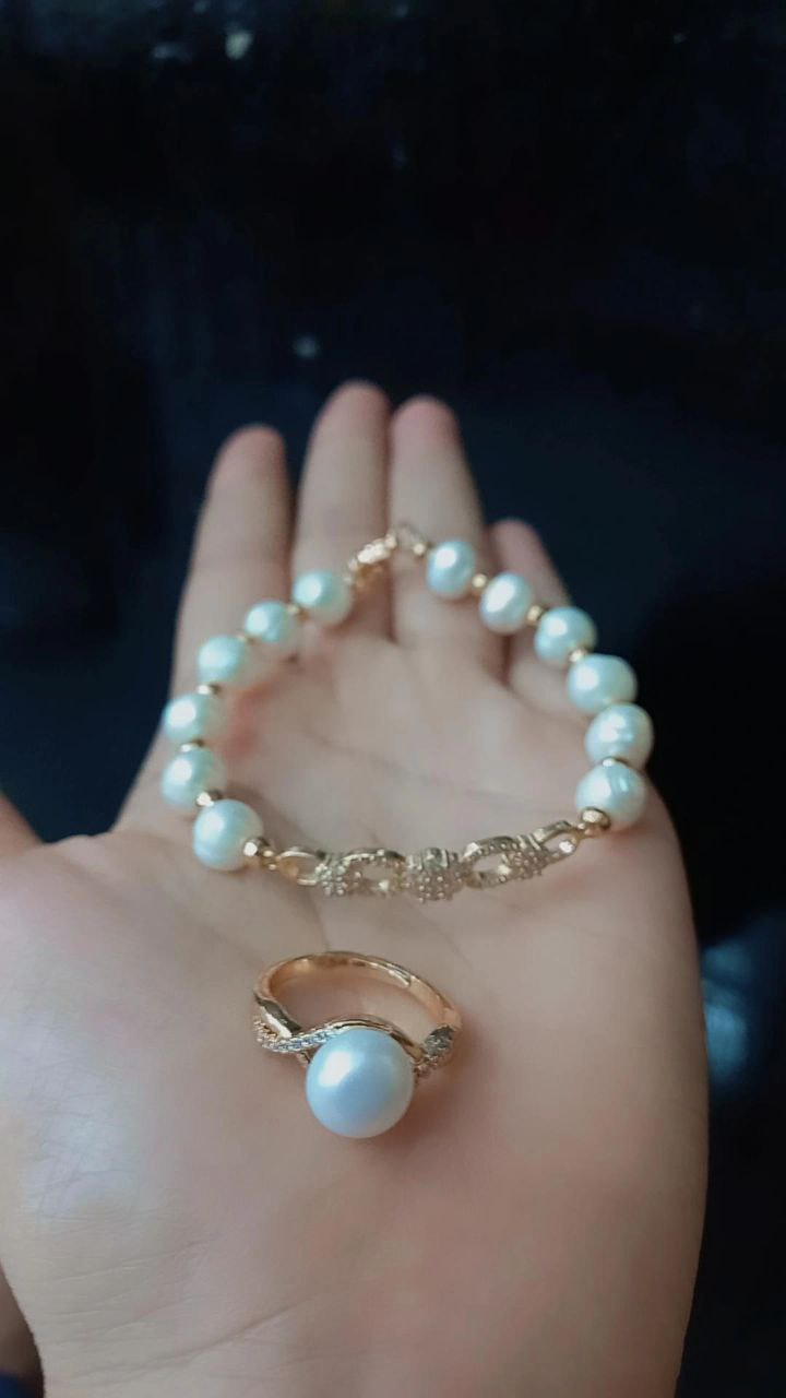 Gelang dan Cincin Full Mutiara Lombok